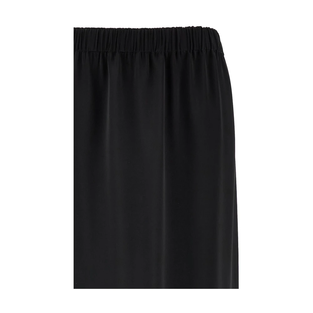 Fabiana Filippi Zwarte lange rok met hoge taille Black Dames