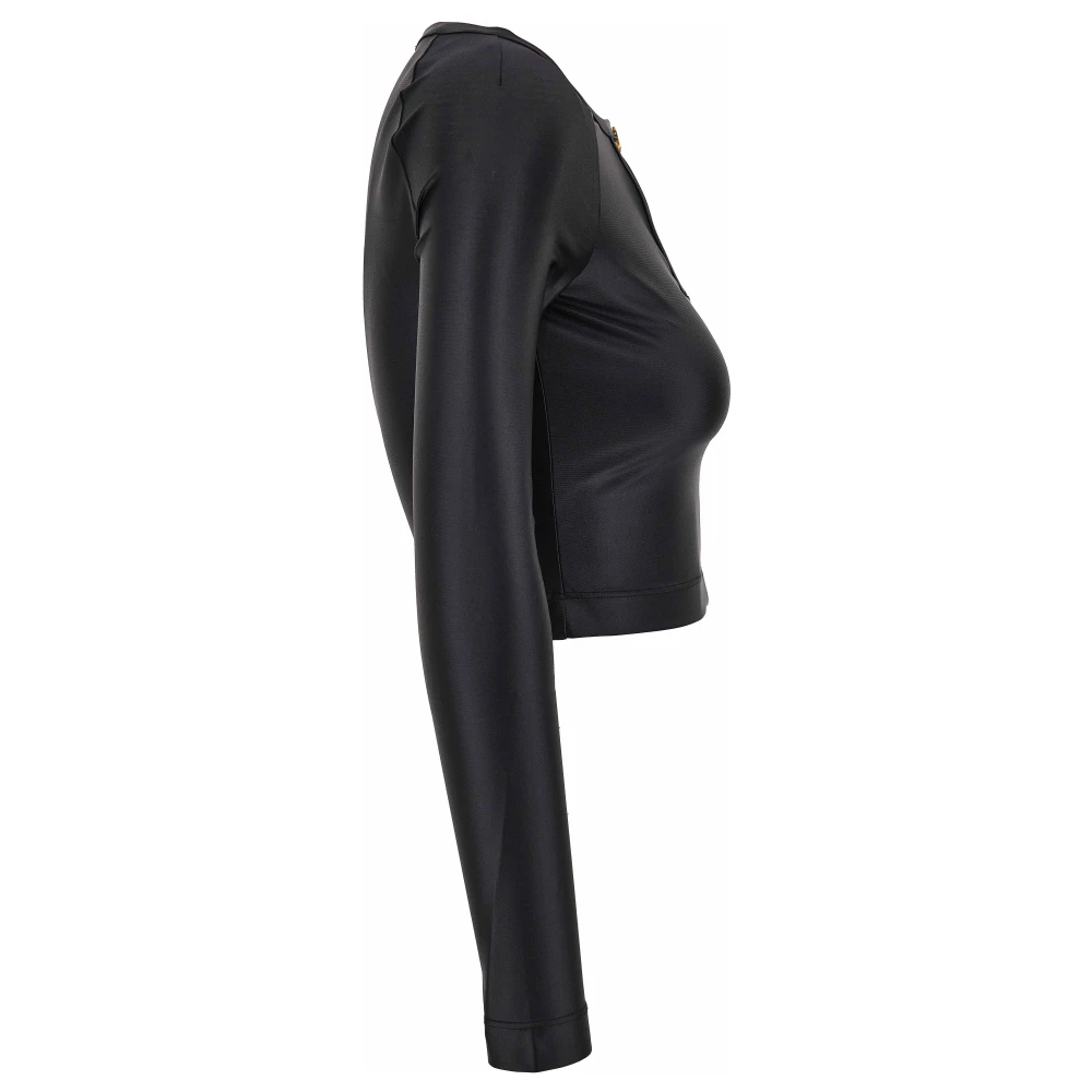 Versace Jeans Couture Stijlvolle Top voor Modieuze Liefhebbers Black Dames
