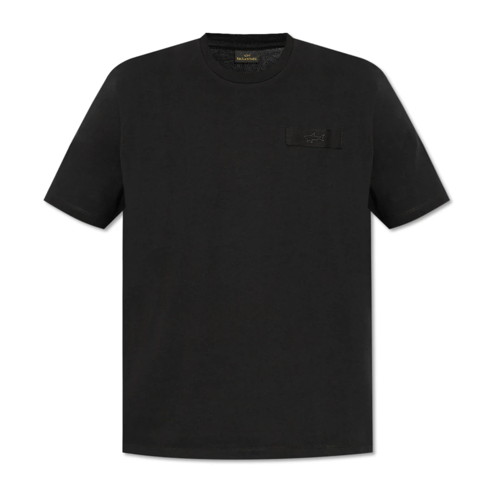 Paul & Shark T-shirt med logopatch Black, Herr