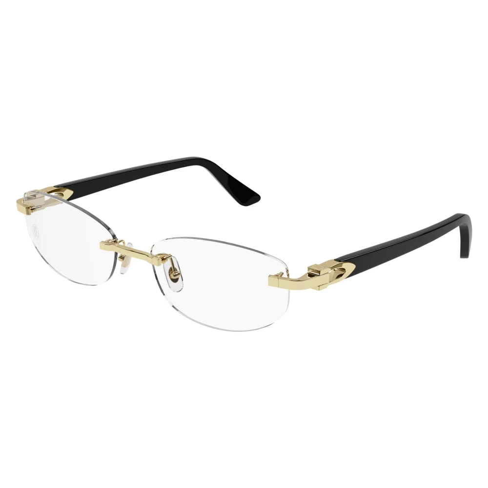Cartier Unisex Yellow Glasses, 52 Mm, Ct0318o Optical Frame