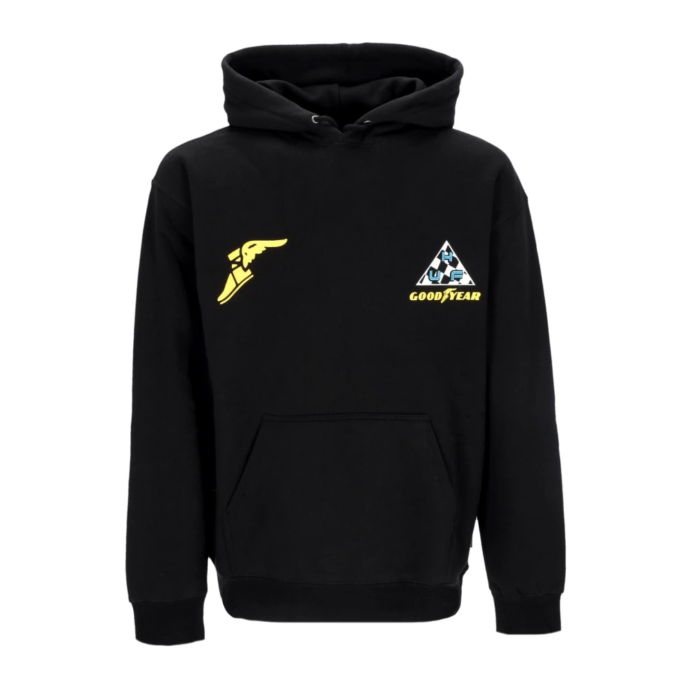 HUF Grand Prix Zwarte Hoodie Black Heren