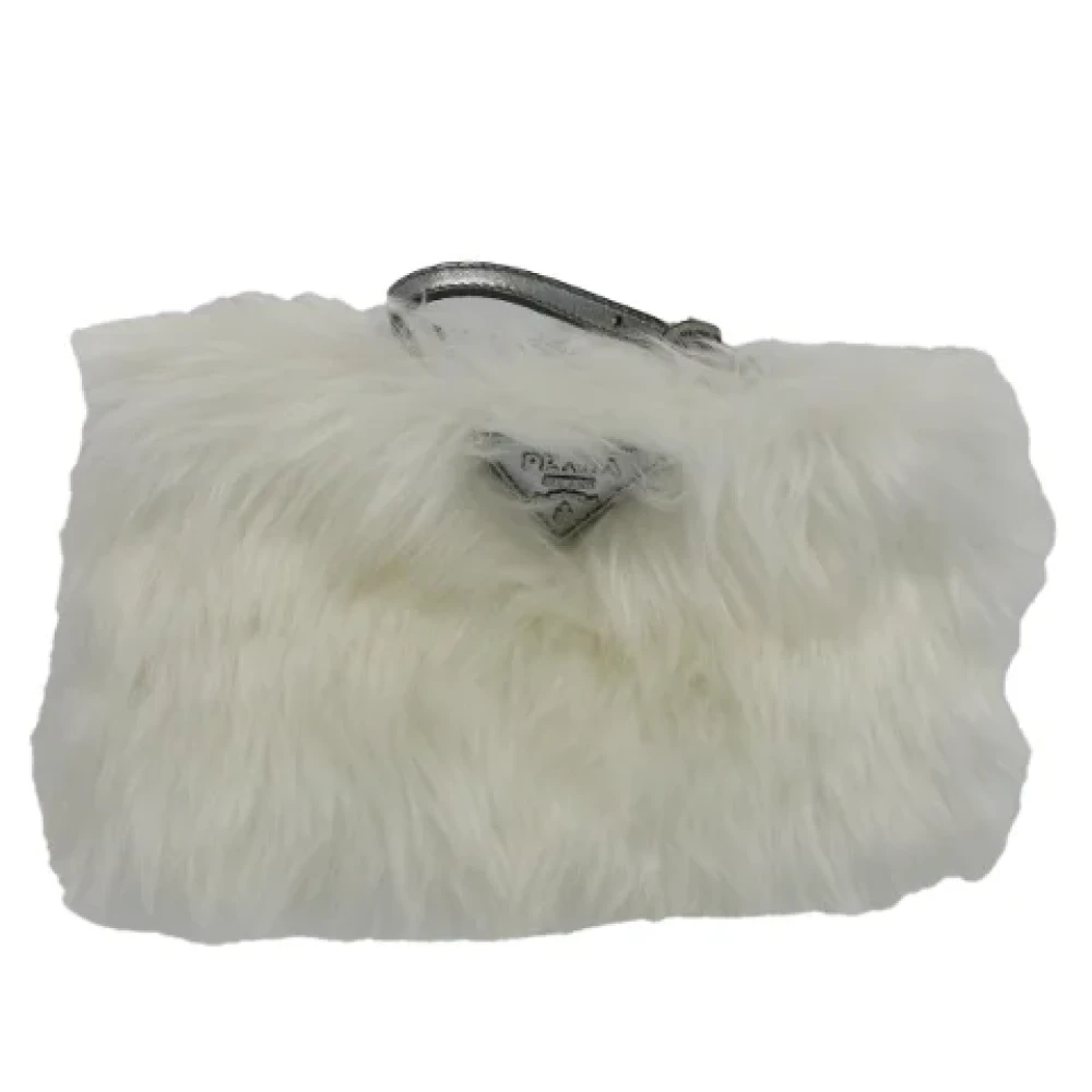 Prada Vintage Pre-owned Fur prada-bags White Dames