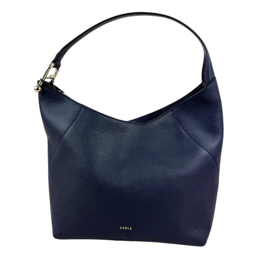 Furla Women's Blue Shoulder Bags, One Size, Lara M Hobo