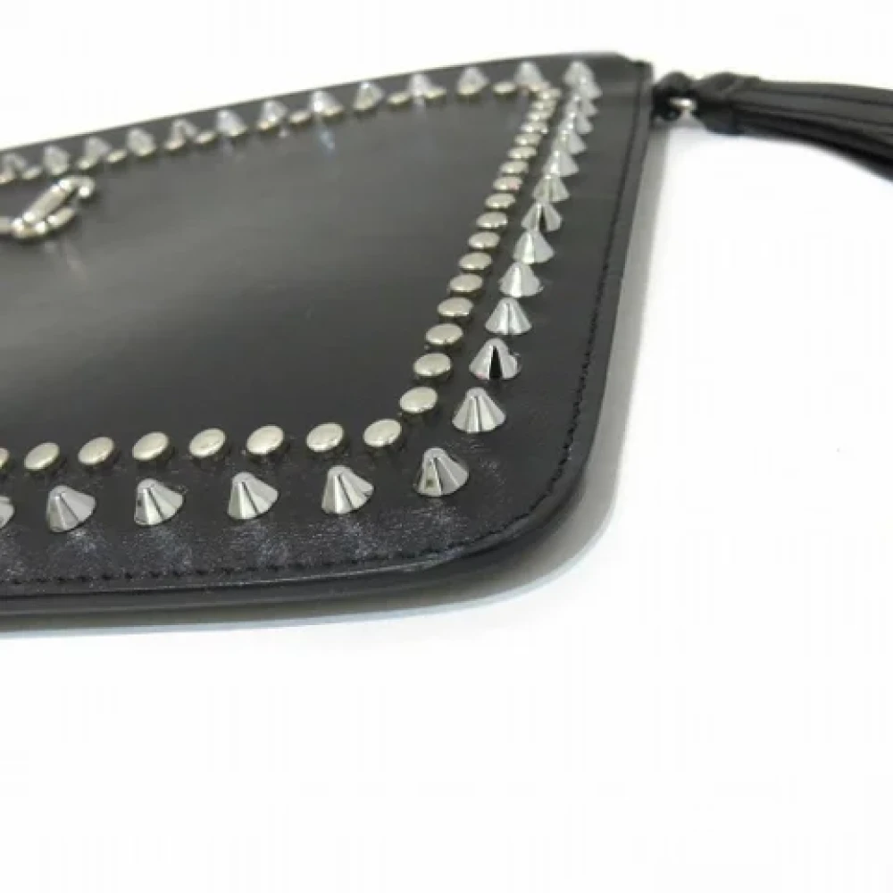 Jimmy Choo Pre-owned Leather clutches Black Dames