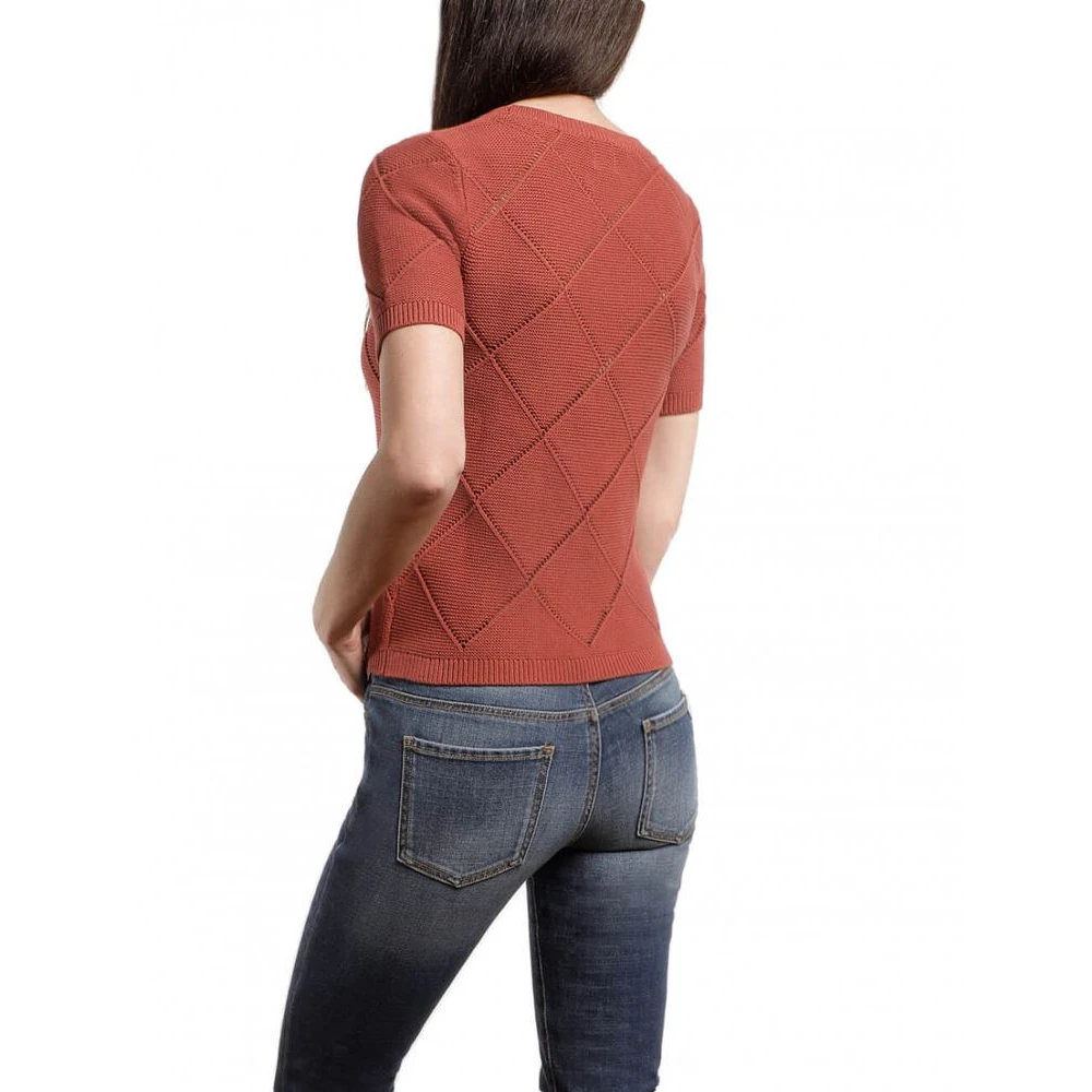 Ines De La Fressange Paris Gaetano okergeel gebreid T-shirt Brown Dames