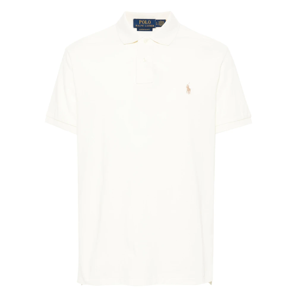 Ralph Lauren Custom Slim Fit Polo Shirt White Heren