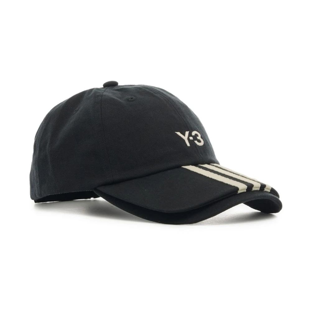 Y-3 Zwarte 3S Cap Hoed Black Unisex