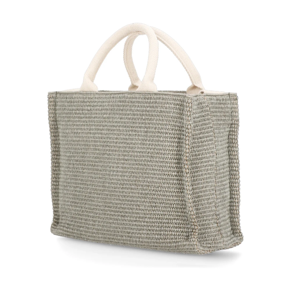 Marni Groene Katoenen Handtas met Handvatten en Riem Green Dames