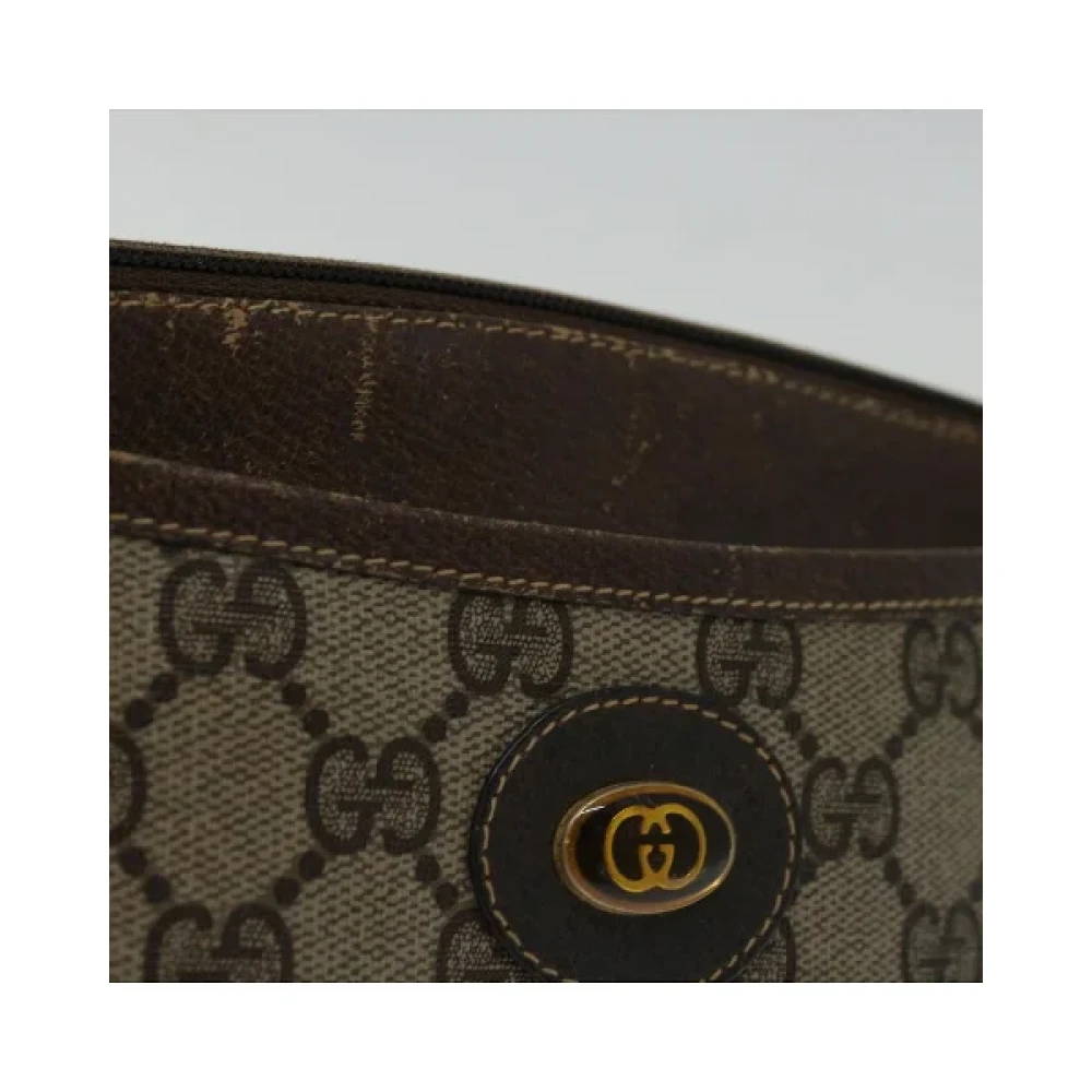 Gucci Vintage Pre-owned Canvas gucci-bags Beige Dames