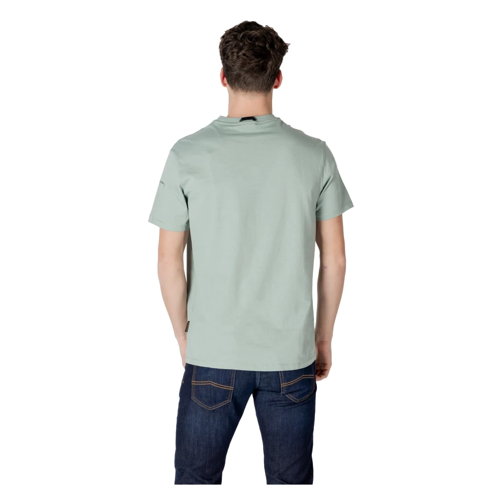 Napapijri Groene Katoenen T-shirt voor Mannen Green Heren