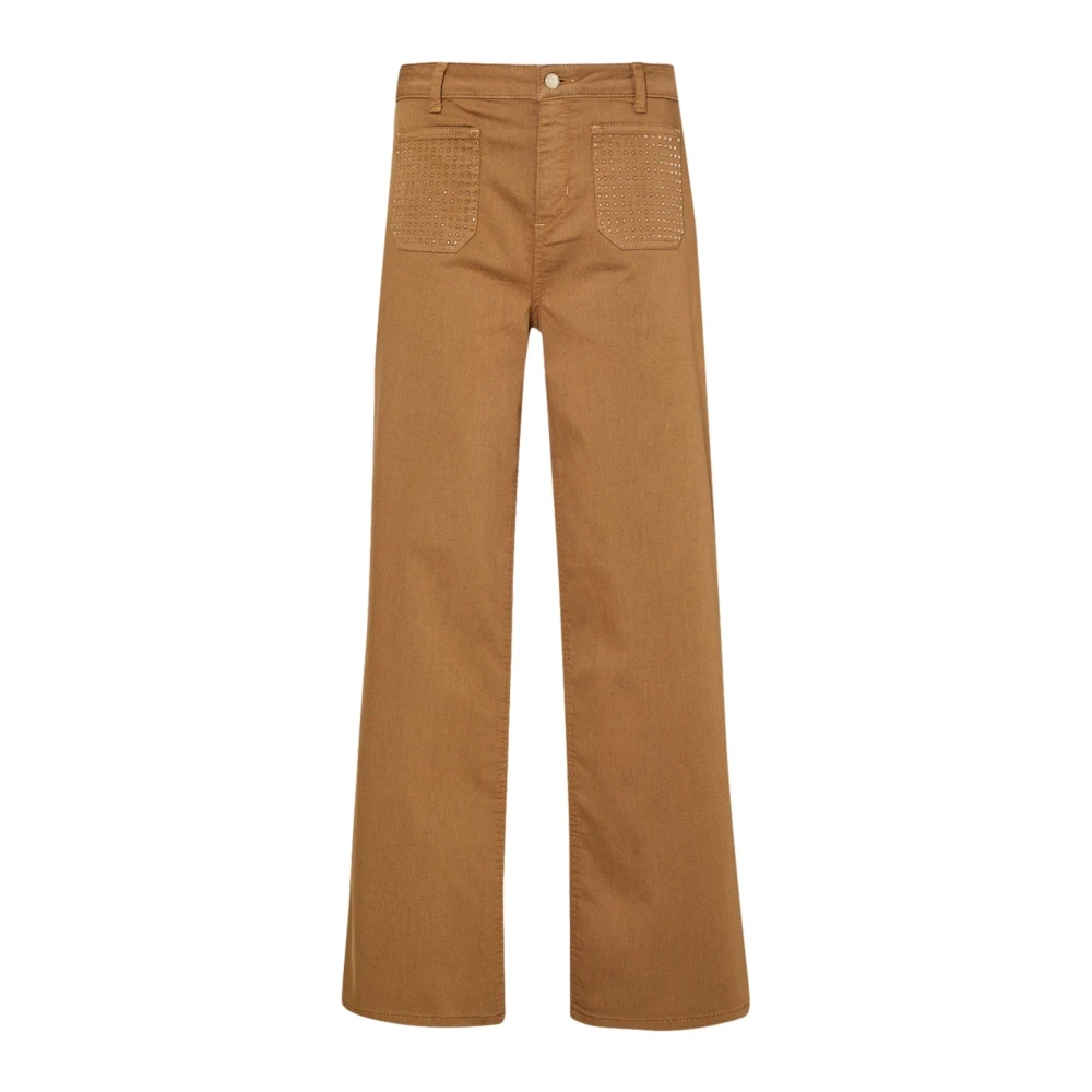 Liu Jo Katoenmix Stretchbroek Brown Dames