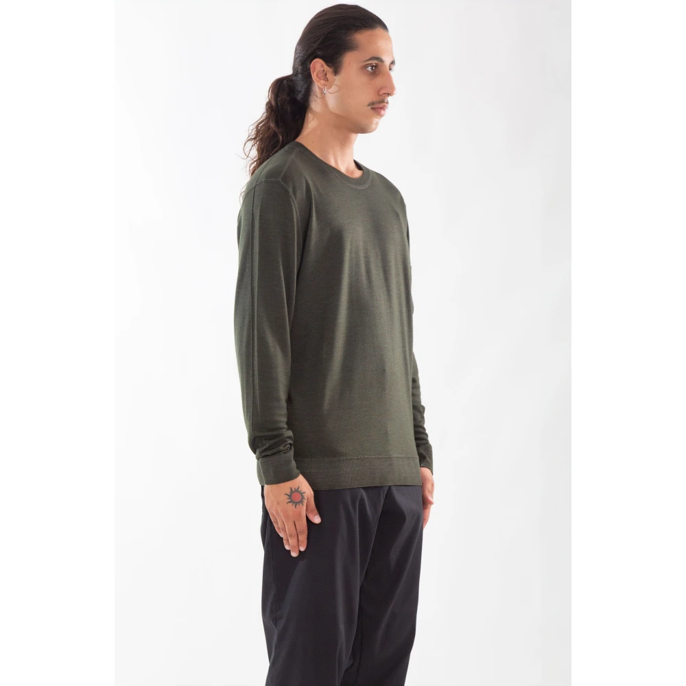 C.P. Company Snel Geverfd Merinowol Gebreid Green Heren
