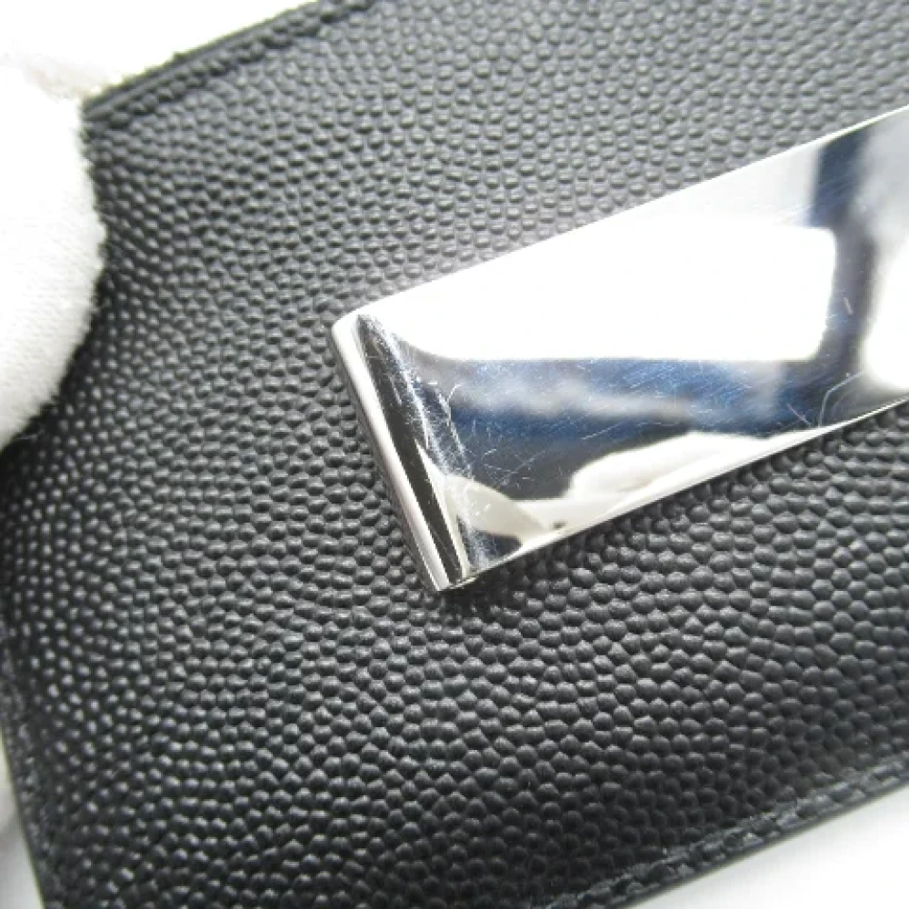 Yves Saint Laurent Vintage Pre-owned Leather wallets Black Heren