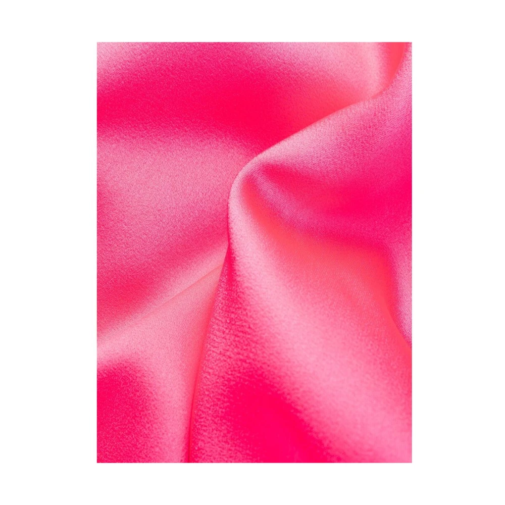 Versace Roze Satijnen Cowl-Back Jurk Pink Dames