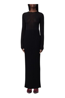 black-ribbed-knit-maxi-dress