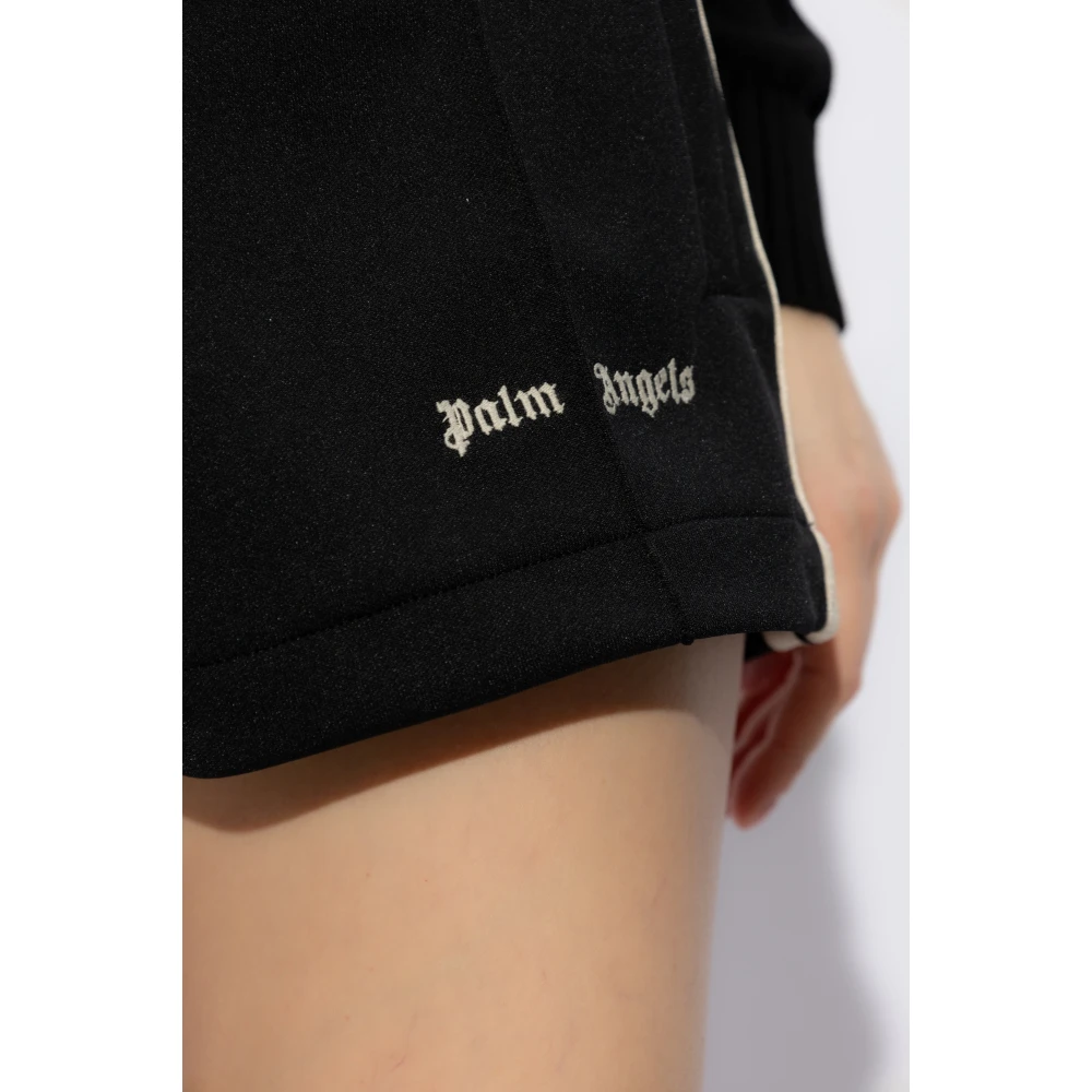 Palm Angels Shorts met logo Black Dames