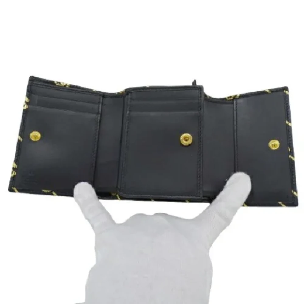 Gucci Vintage Pre-owned Leather wallets Black Dames