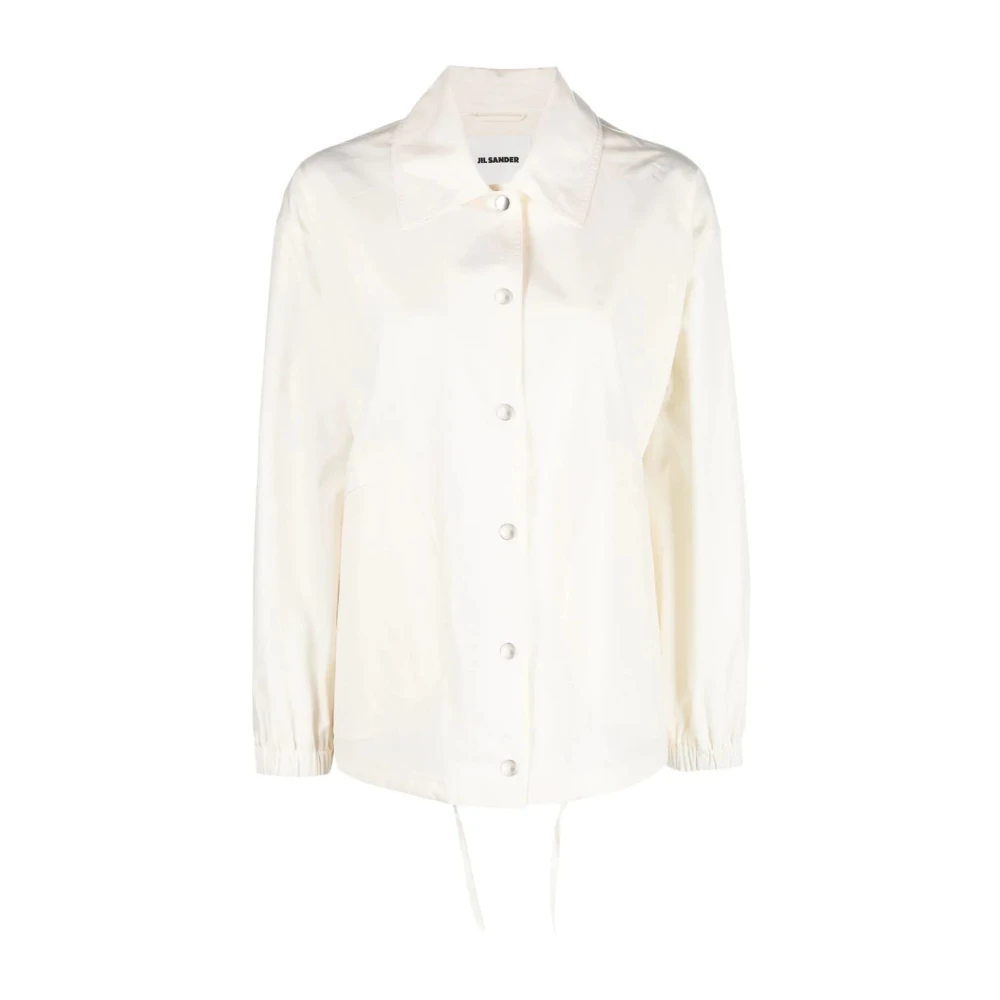 Jil Sander Women's Beige Logo Jacket