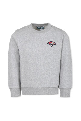sweat-shirt-gris-imprime-seigaiha