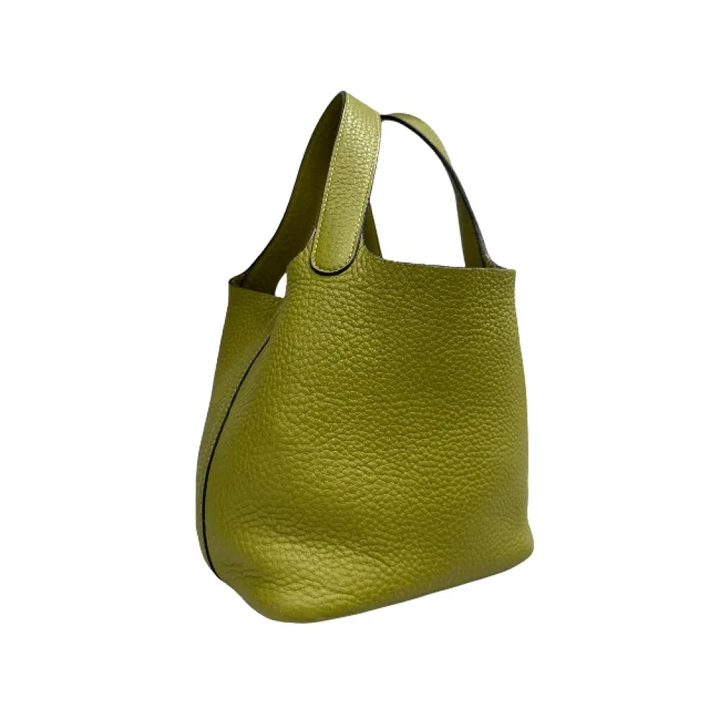 Hermès Vintage Pre-owned Fabric handbags Green Dames