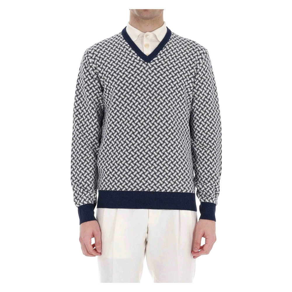 Knitwear > V-neck Knitwear - - Drumohr - Modalova