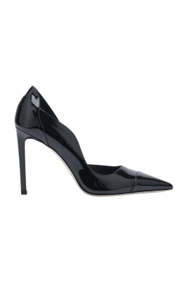 Lackpumps med spetsig tå