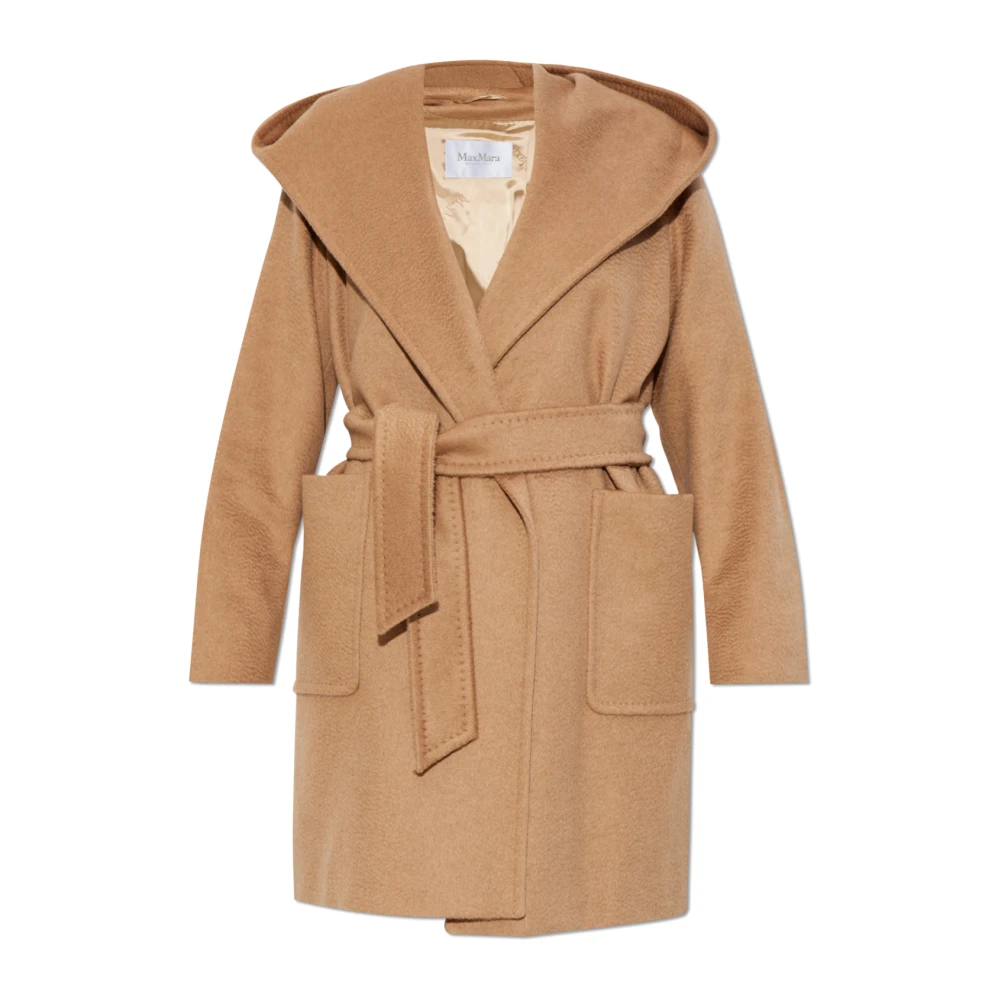 Max Mara Jas Rialto met capuchon Beige Dames
