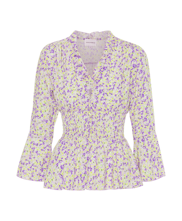 haut-lilas-jaune-fleur-avec-manches-3-4