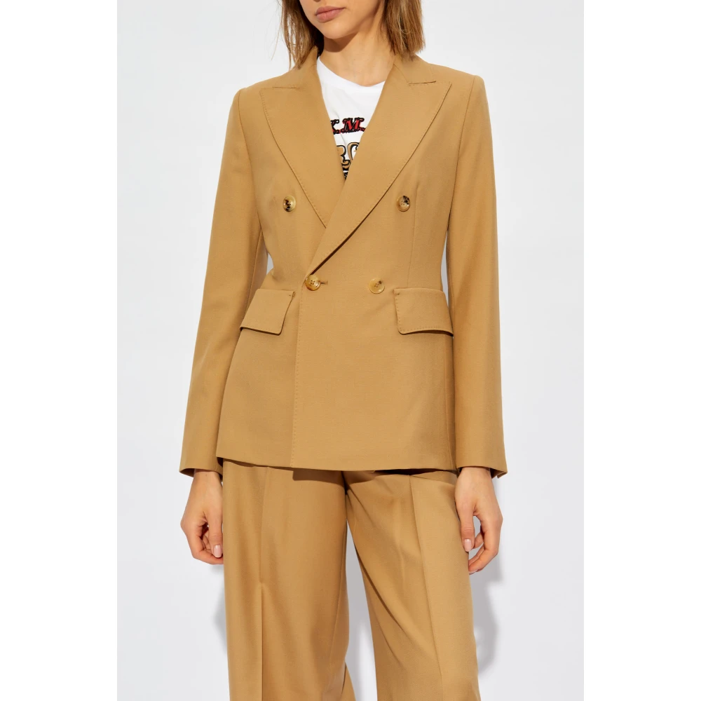 Max Mara Dubbelbreasted jas Osanna Brown Dames