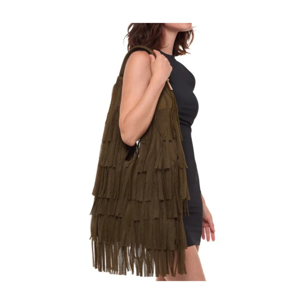 La Milanesa Groene Neopreen Schoudertas Agnese Green Dames