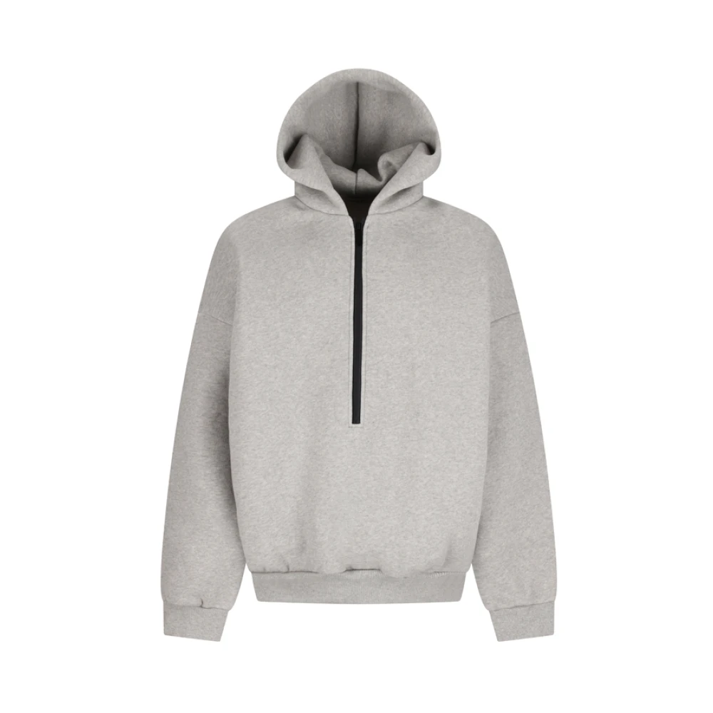 Fear Of God Men's Gray Athletic Halfzip Hoodie