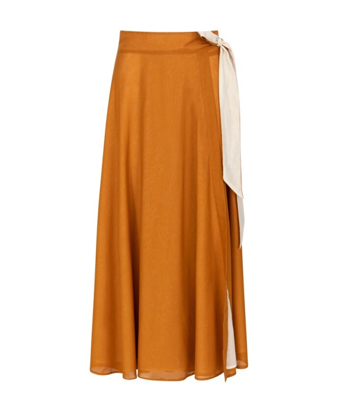 jupe-reversible-en-coton-rouge-et-beige