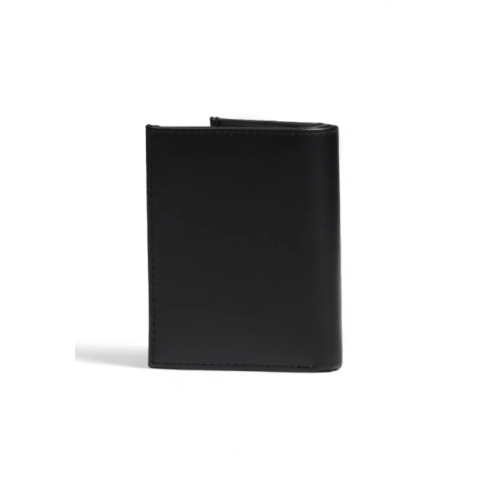 Calvin Klein Gladde Bifold Portemonnee met Muntvak Black Heren