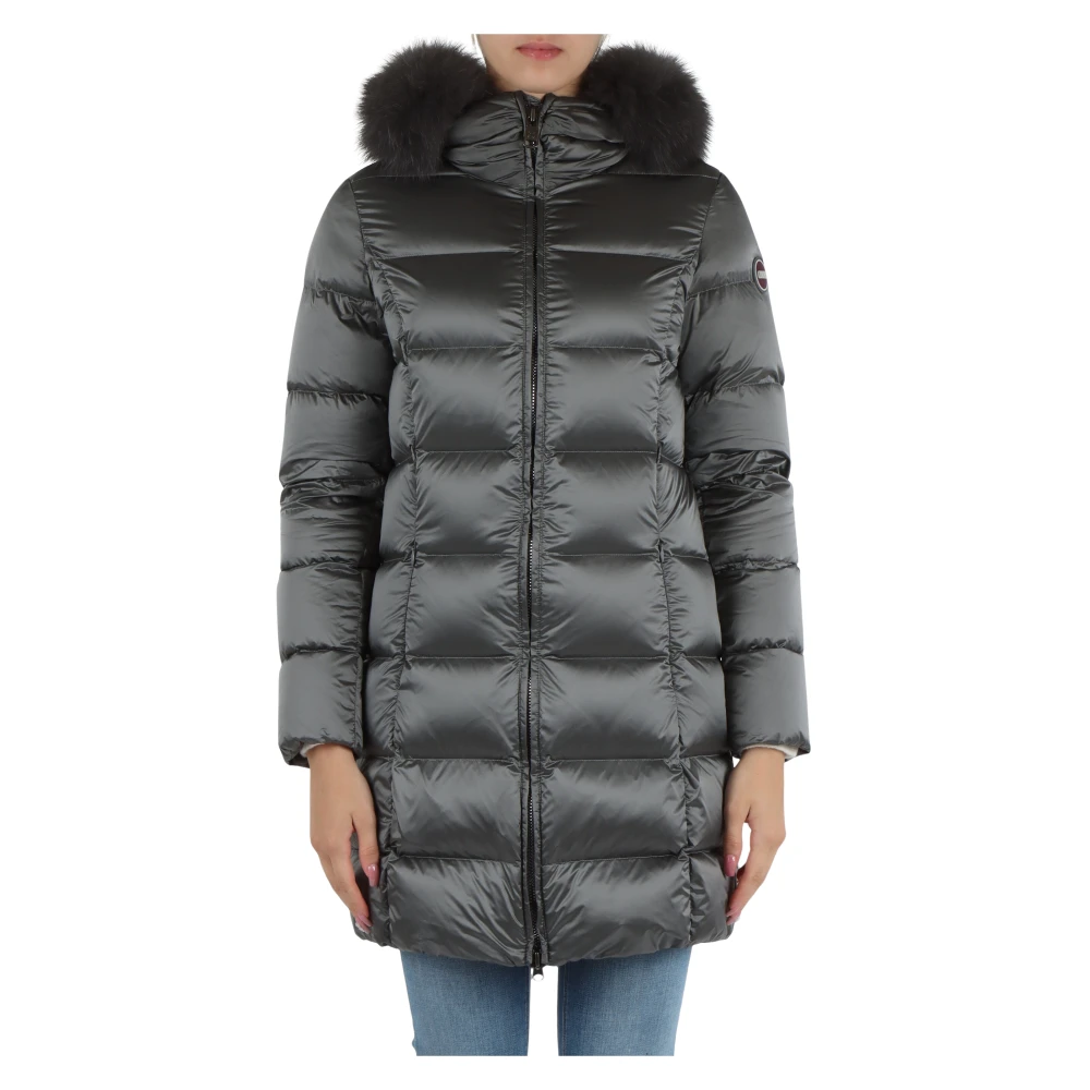 Colmar Gewatteerde Deluxe Jas met Bontdetail Gray Dames