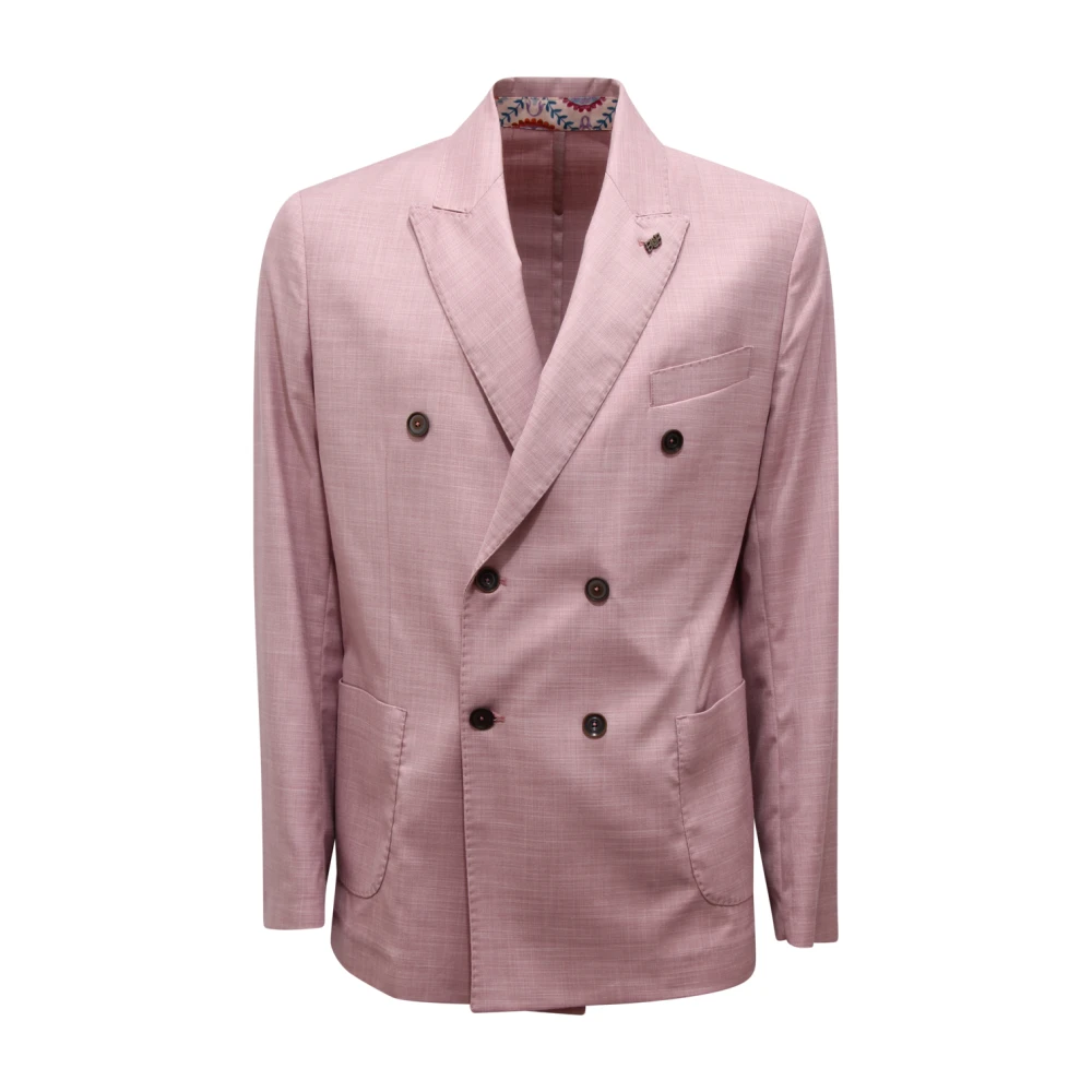 Bob Pink Blazers, Male, S, Abito Doppiopetto My Way Suit