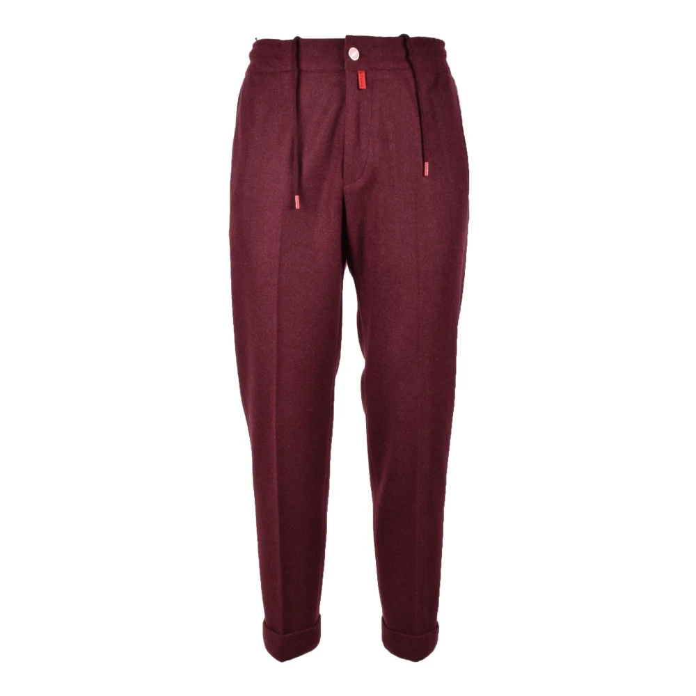 Kiton - Trousers > Chinos - Red - Kiton - Modalova