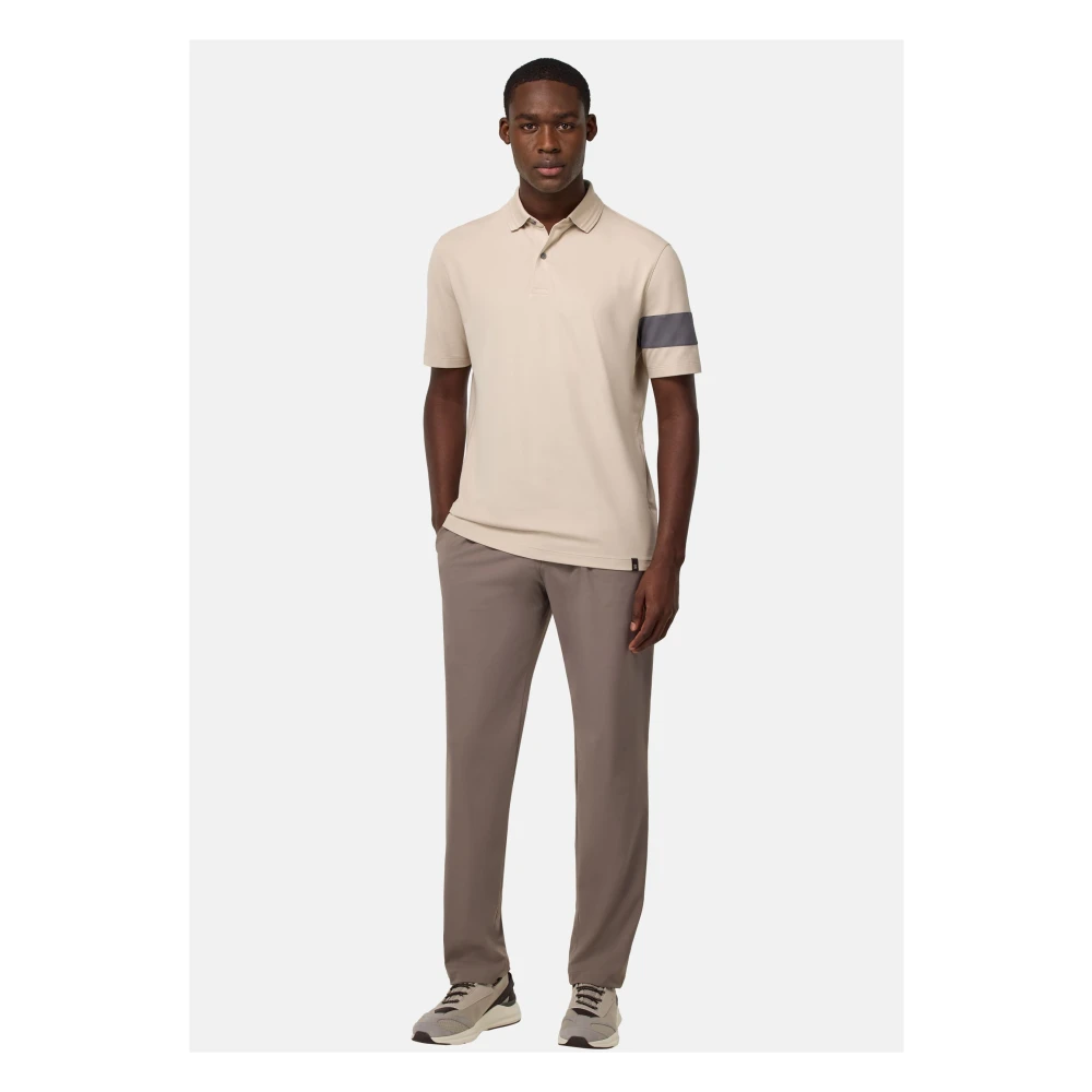 Boggi Milano High-Performance Piqué Poloshirt Gray Heren
