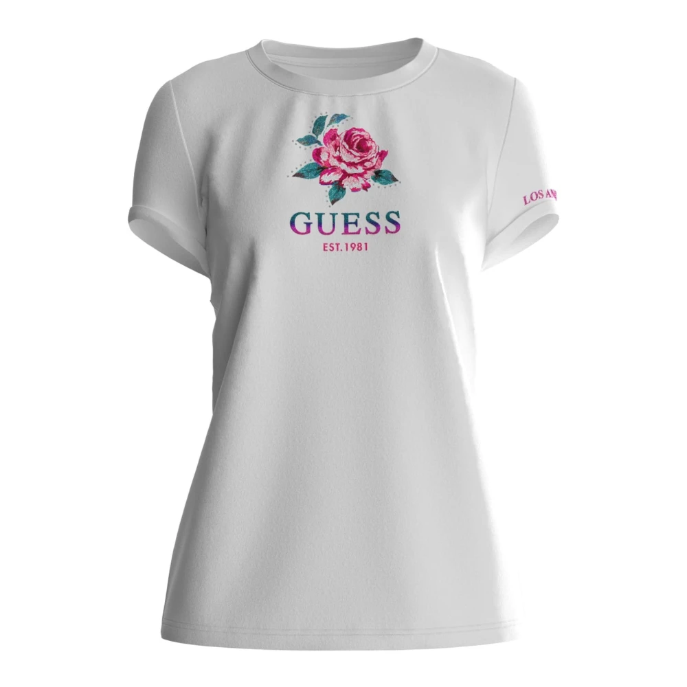 Guess - Tops > T-Shirts - White - Guess - Modalova