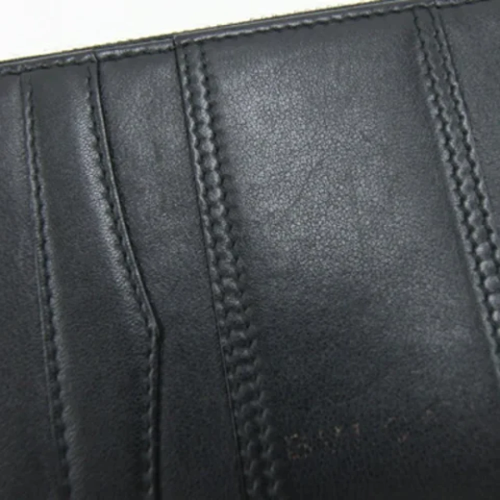 Bvlgari Vintage Pre-owned Leather wallets Black Dames