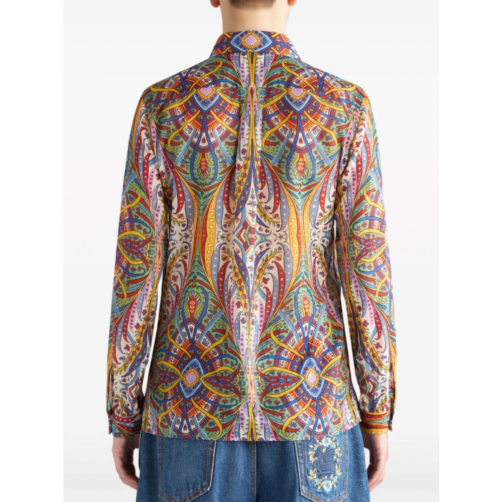 ETRO MultiColour Paisley Print Overhemd Multicolor Dames