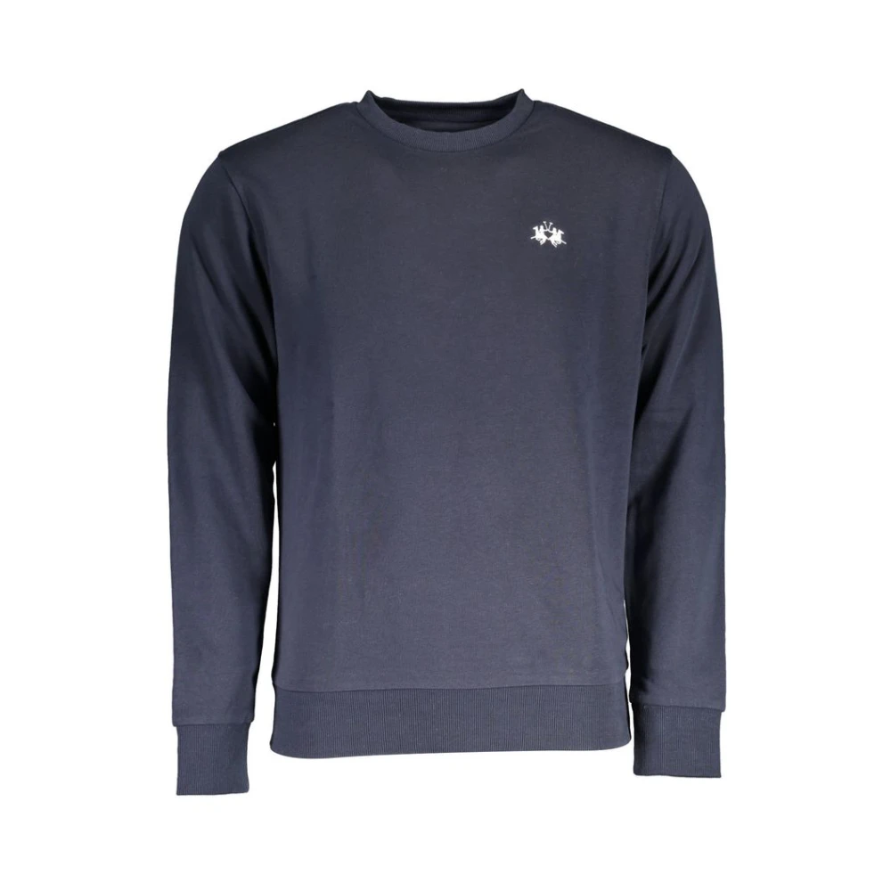La Martina , Sweatshirts, Male, Blue, Xl, Cotton Jumper