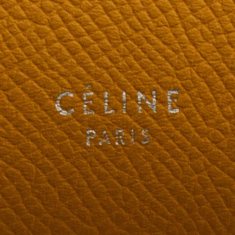 Celine Vintage Pre-owned Leather celine-bags Yellow Dames