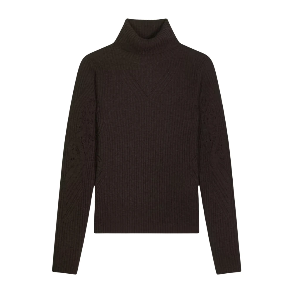 BA&SH Aansluitende Jersey met Hoge Hals Gray Dames