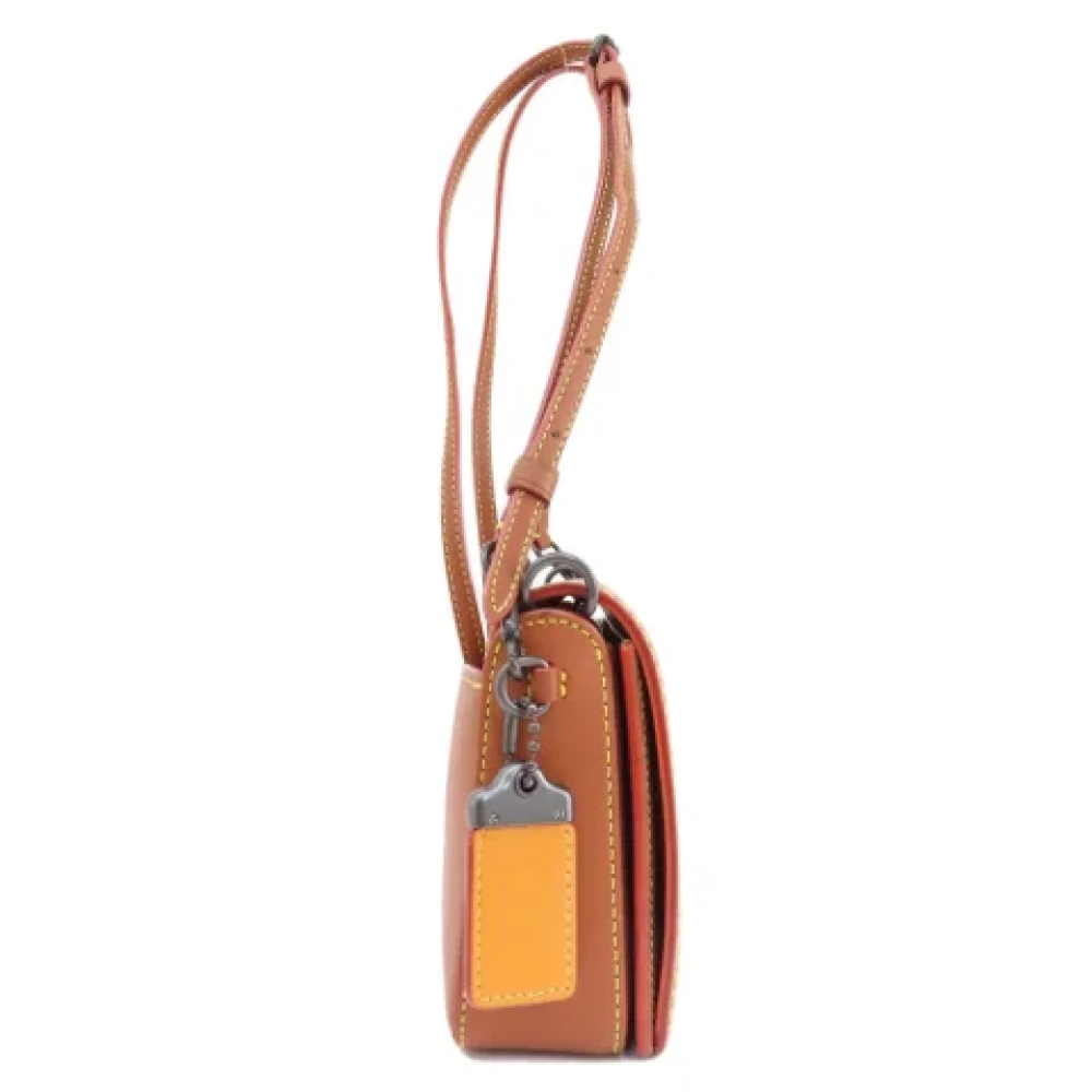 Coach Pre-owned Leather shoulder-bags Brown Dames
