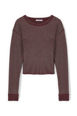 Lurex Mesh Knit Top