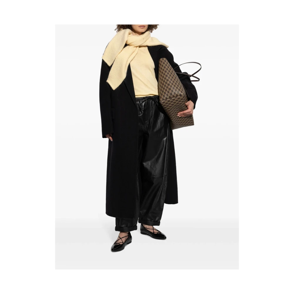 By Malene Birger Lichtgele Logo Geborduurde Trui By Herenne Birger Beige Dames
