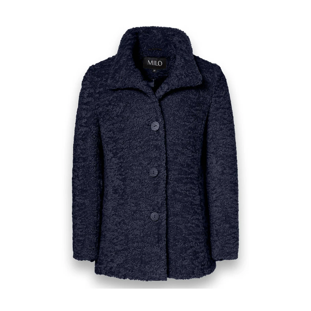 Milo Coats Trente Stijlvolle Jas Blue Dames