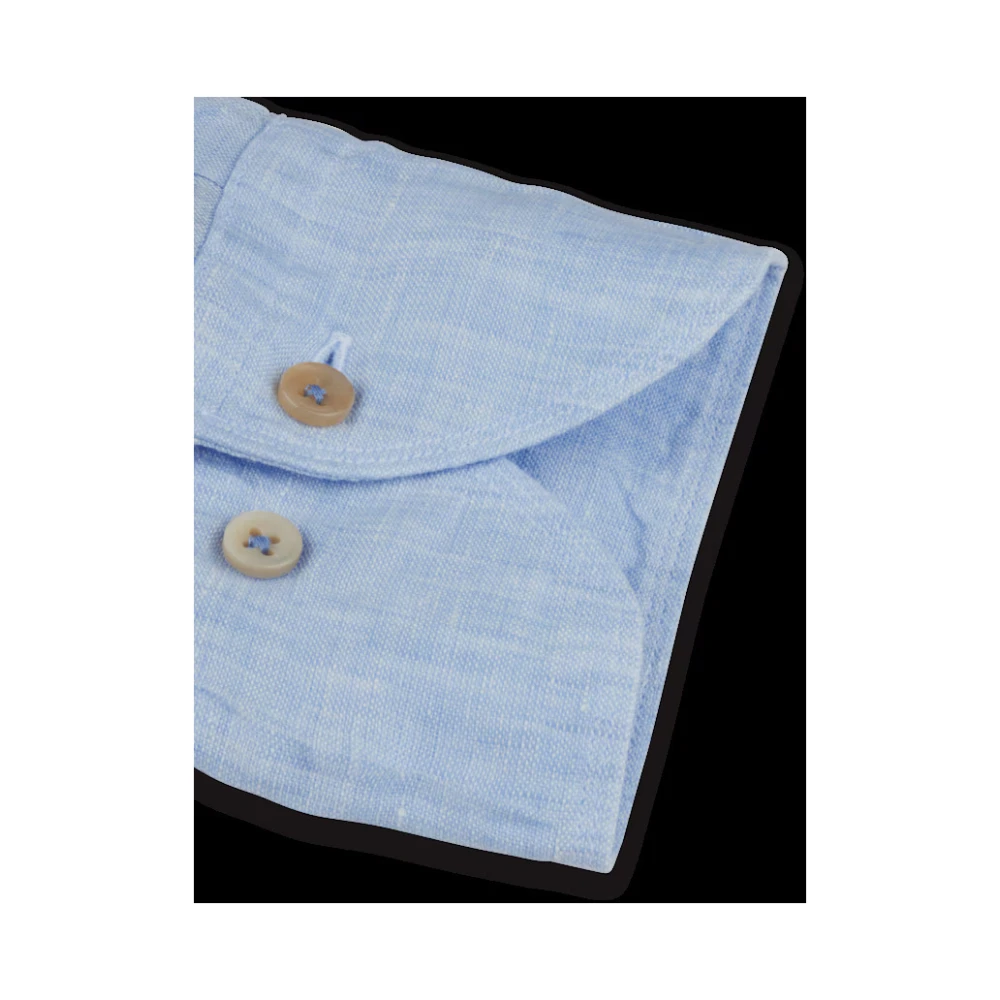 Stenströms Blauw Linnen Overhemd Blue Heren