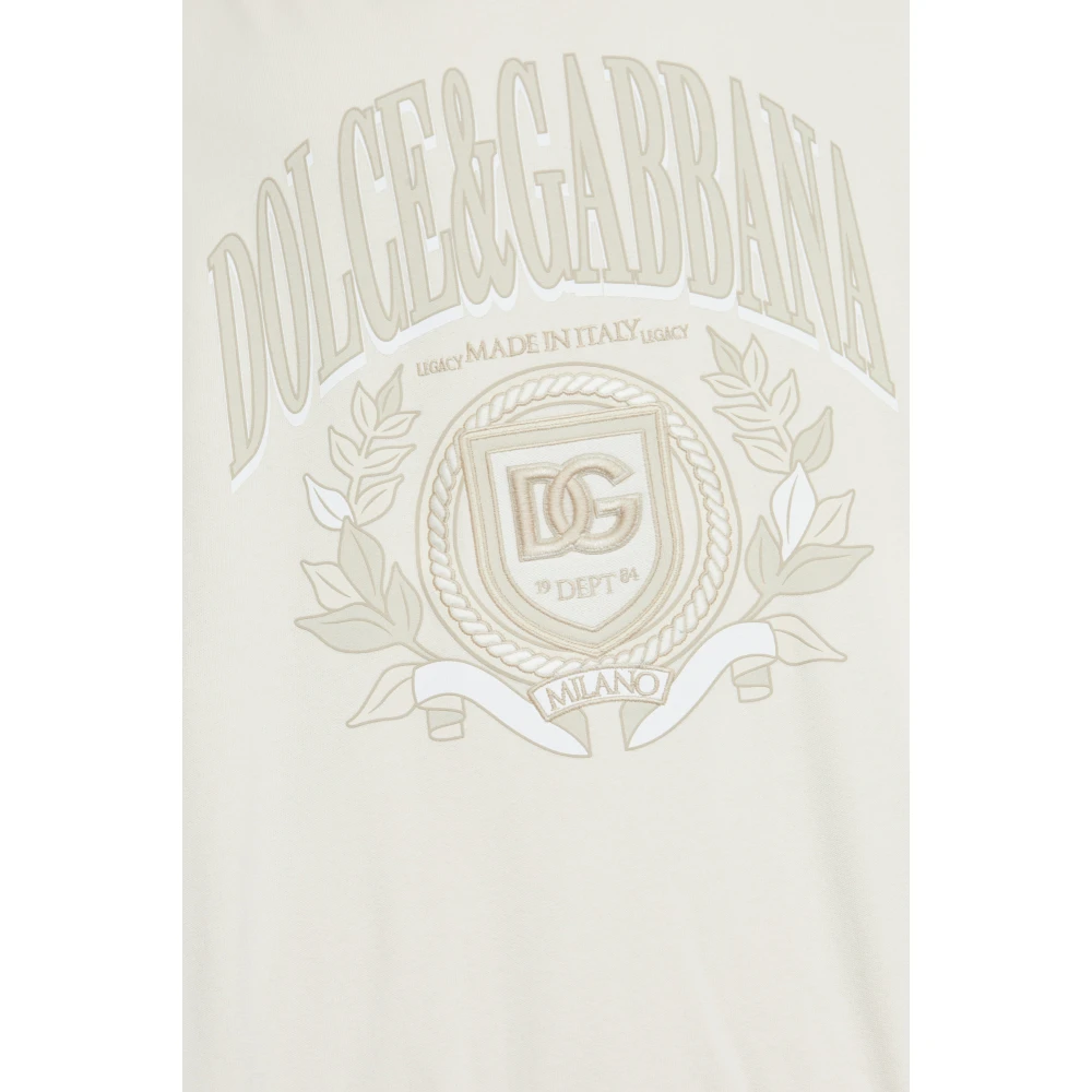 Dolce & Gabbana Hoodie Beige Heren