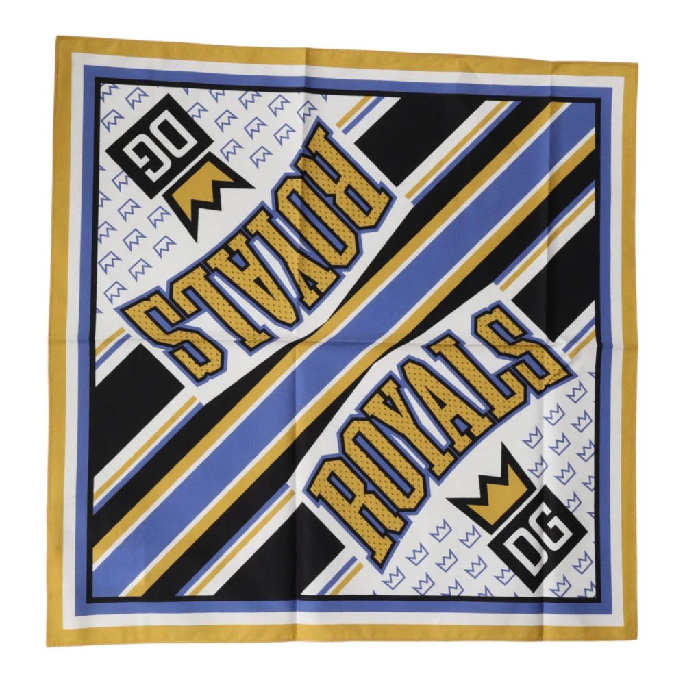 Dolce & Gabbana Multicolor Handkerchiefs, Male, One Size, Royals Square Foulard